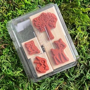 RETRO “Forest Friends" stamp set by Stampin' Up!, RETIRED 2000’s scrapbooking